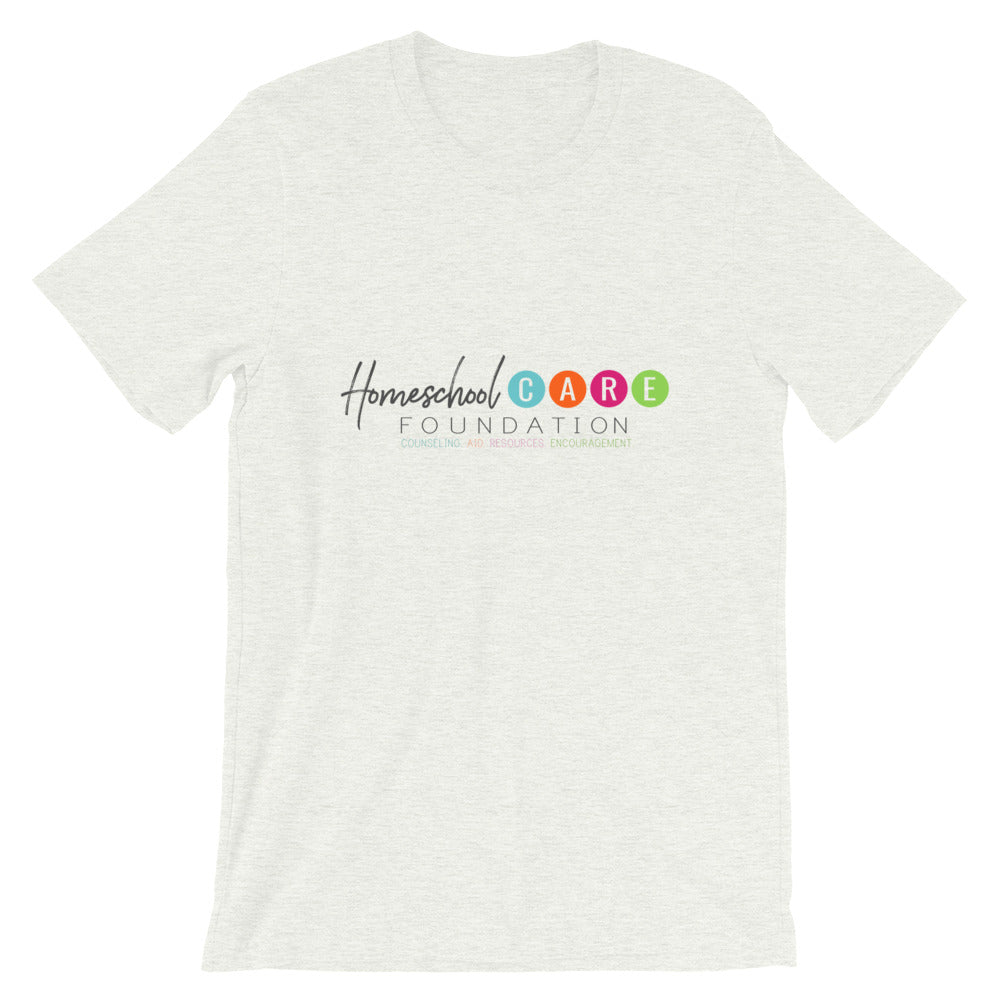 BES x HCF "Homeschool CARE Foundation" Gray Graphic Tee