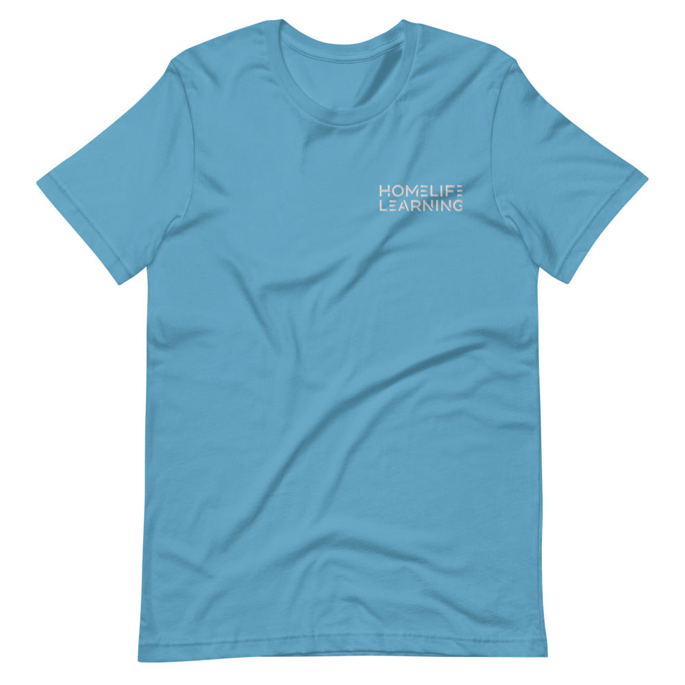HomeLife Learning Embroidered Short-Sleeve Unisex T-Shirt