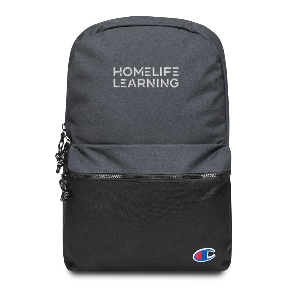 HomeLife Learning Embroidered Champion Backpack
